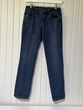 Jag Jeans Women's Dark Blue Mid-Rise Slim Leg